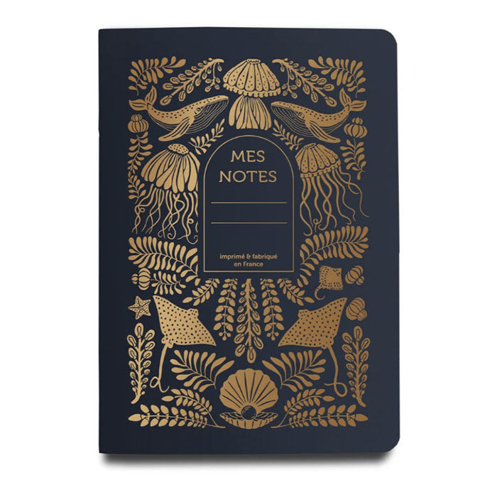 Cahier Lignés Abysses - marine