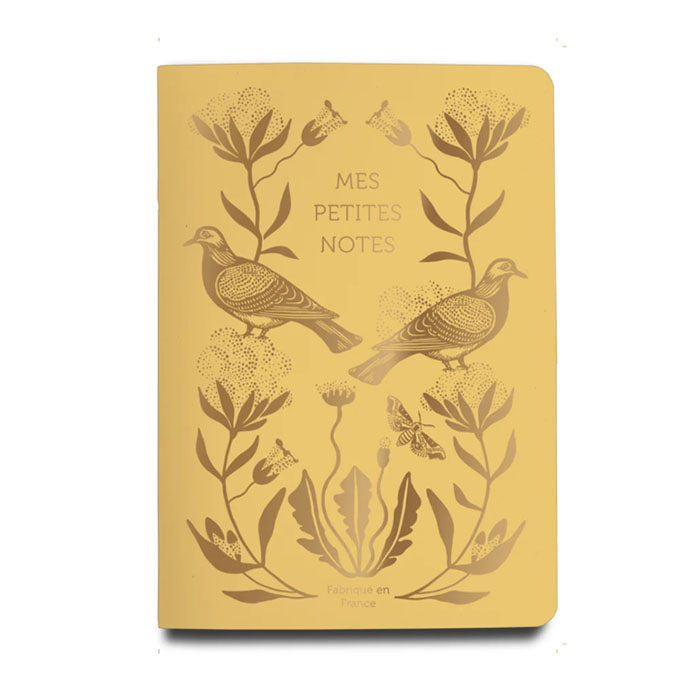 Cahier Lignés Coton - jaune orangé