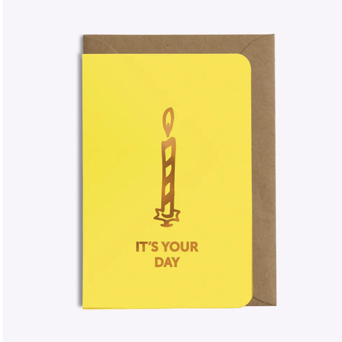 Carte It's your day - jaune