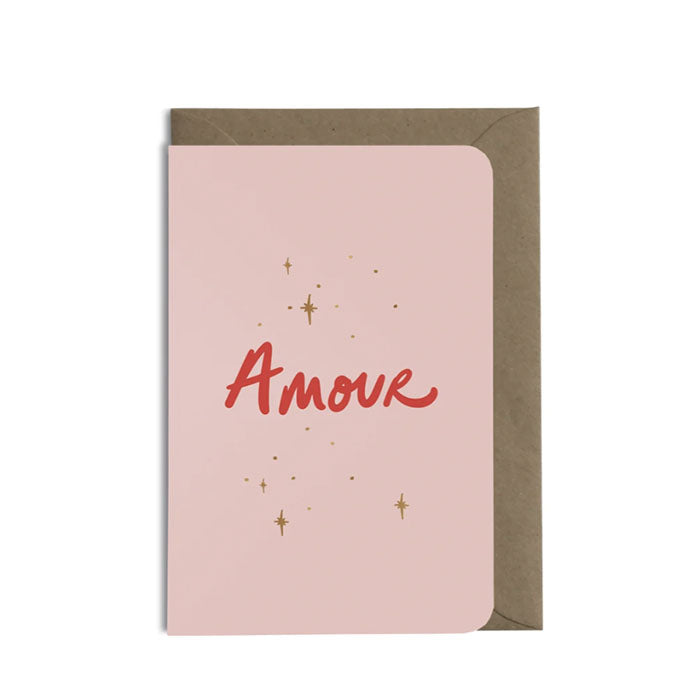 Carte Amour - rose