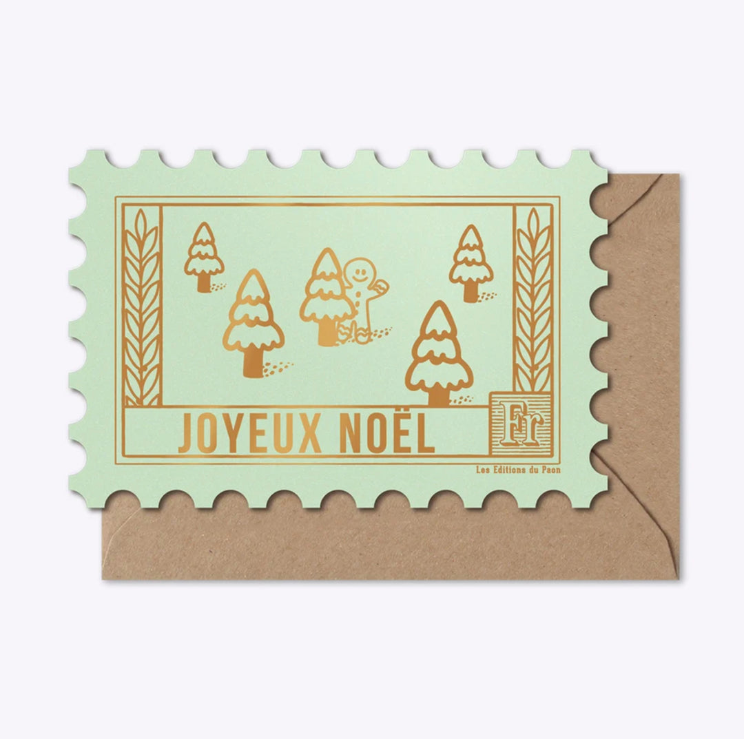 Carte Timbre Joyeux Noël