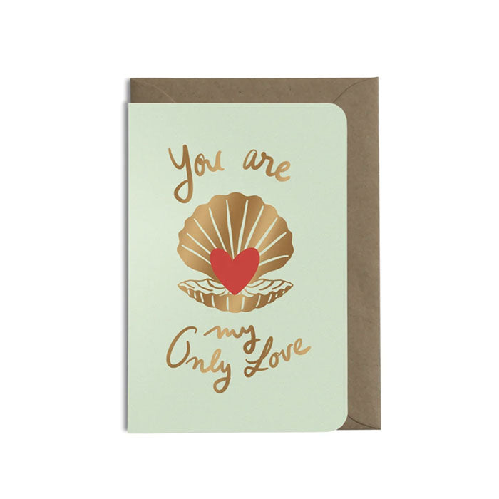 Carte You are my only love - menthe