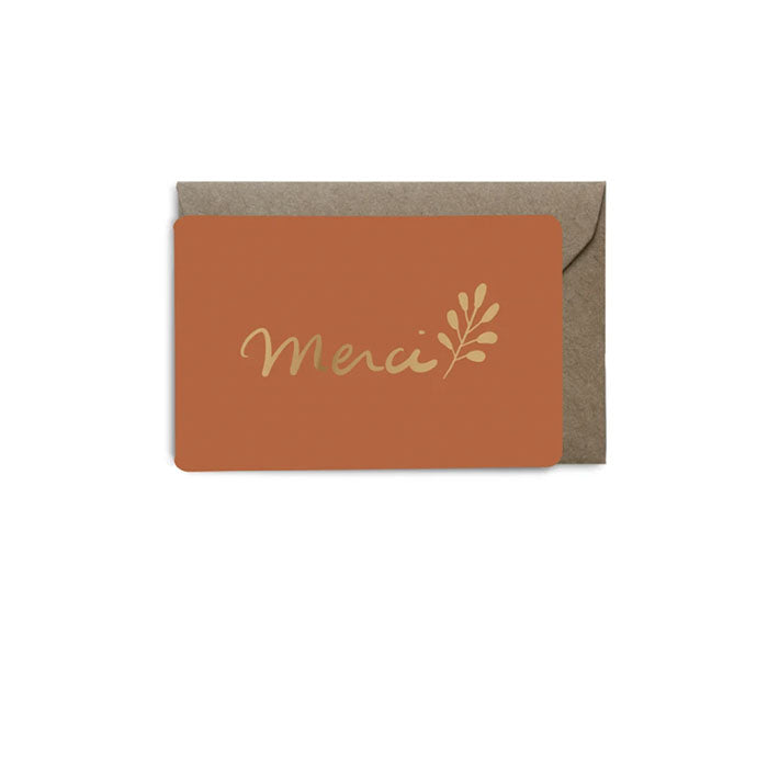 Mini Carte Merci - citrouille