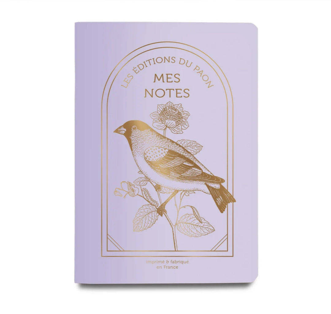 Cahier Lignés - Moineau Lilas