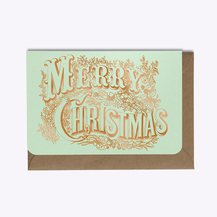 Carte de Noël Merry Christmas