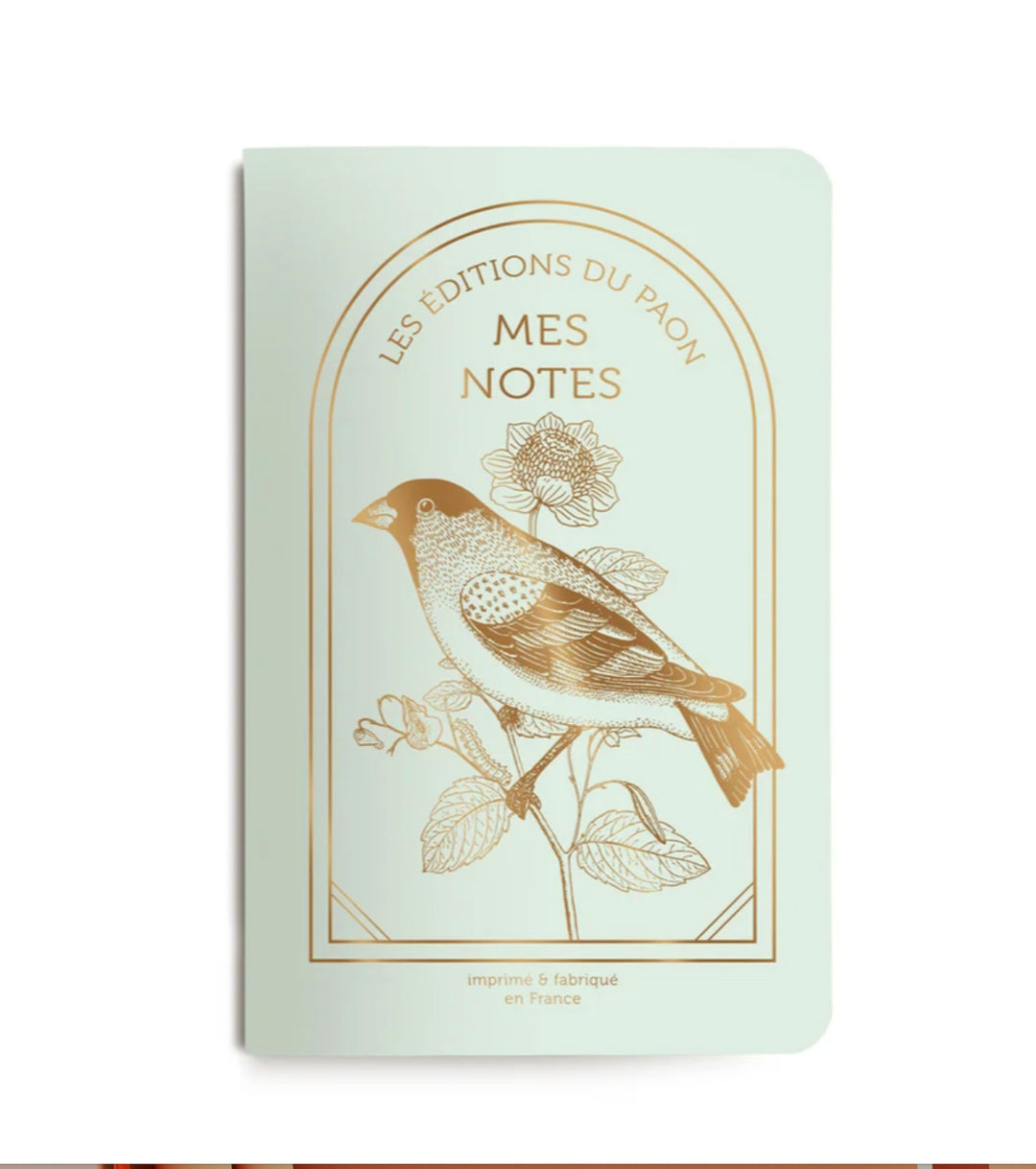 Carnet cousu - Moineau vert