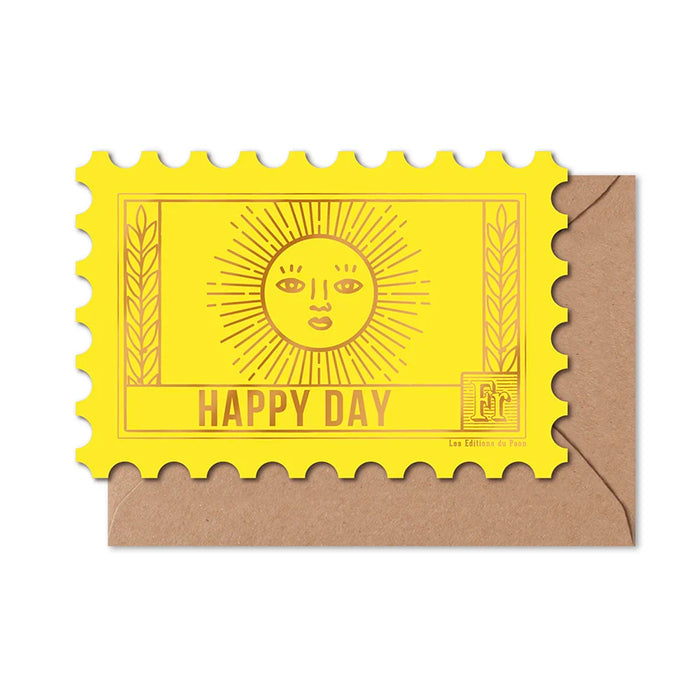 Carte Timbre Happy Day