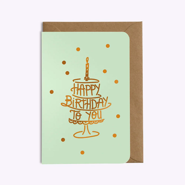 Carte Happy Birthday Confettis