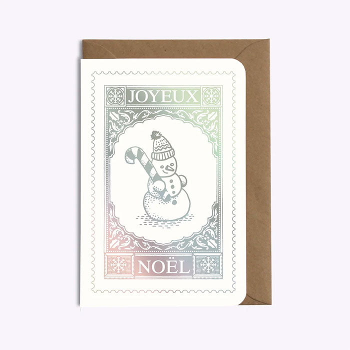 Carte Bonhomme de Neige