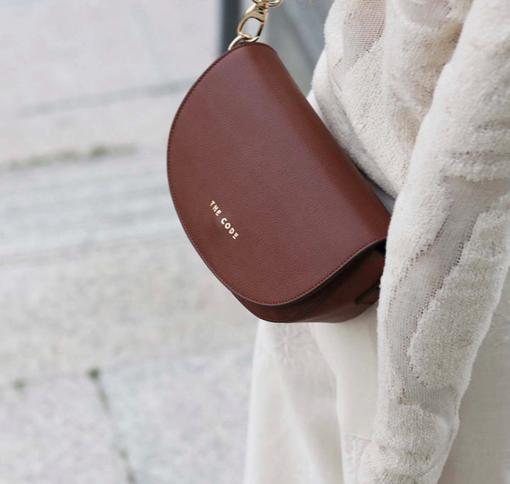 Sac demi-lune ALMA - terre cuite