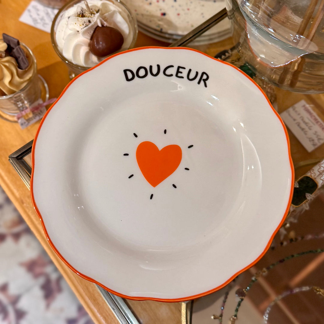 Assiettes à dessert - Coeur