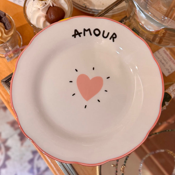 Assiettes à dessert - Coeur