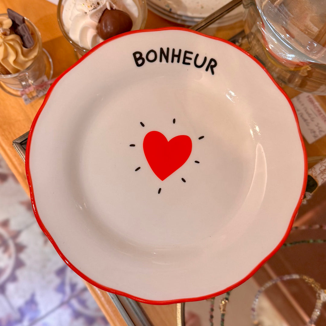 Assiettes à dessert - Coeur
