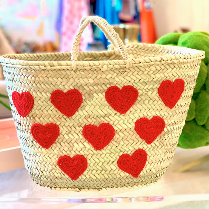 Panier Coeur - rouge