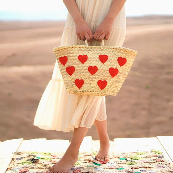 Panier Coeur - rouge