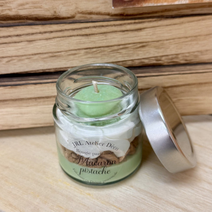 Bougie en pot Macaron Pistache