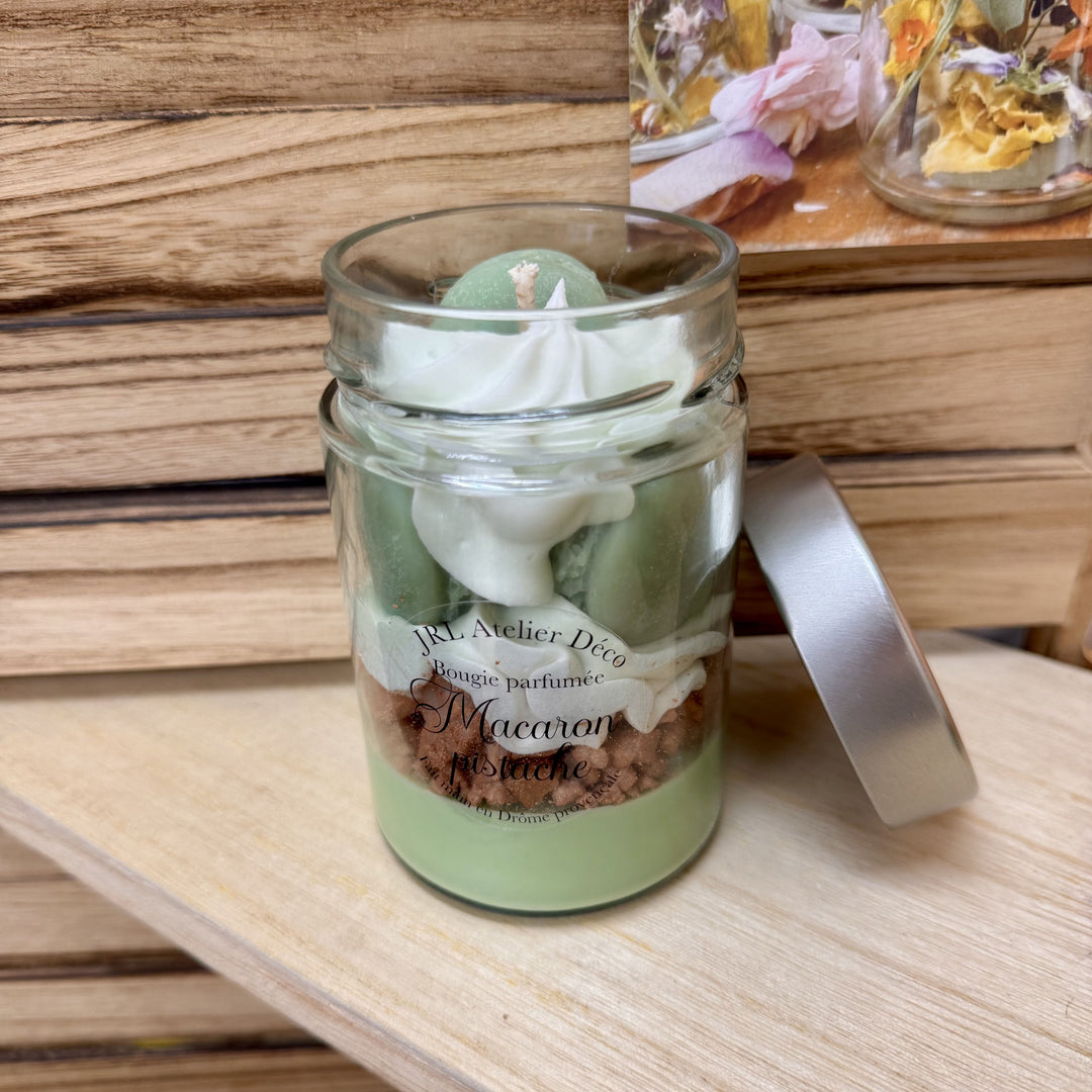 Bougie en pot Macaron Pistache