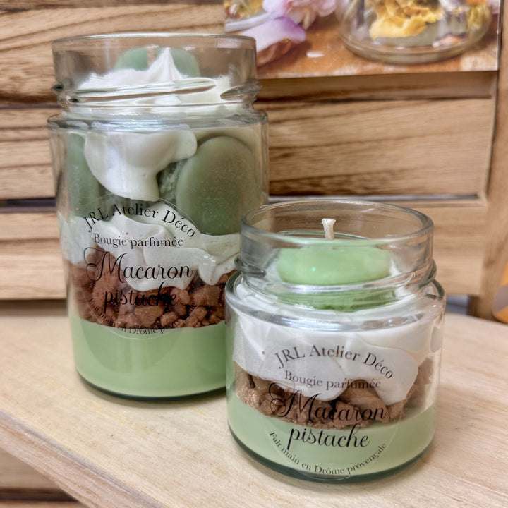 Bougie en pot Macaron Pistache