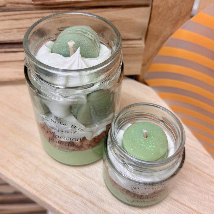 Bougie en pot Macaron Pistache