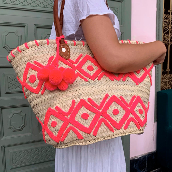 Panier Fluo - rose