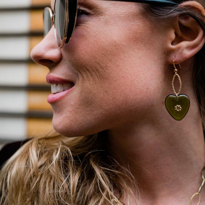 Boucles d'oreilles Lovely Olive