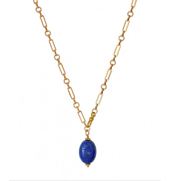 Collier Scarabée Lapis Lazuli