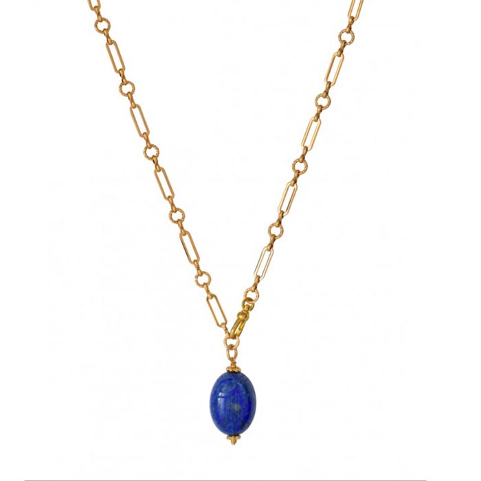 Collier Scarabée Lapis Lazuli